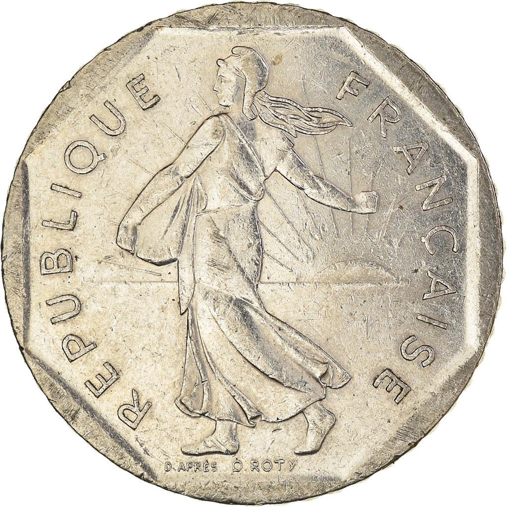 Moneda, Francia, 2 Francs, 1994