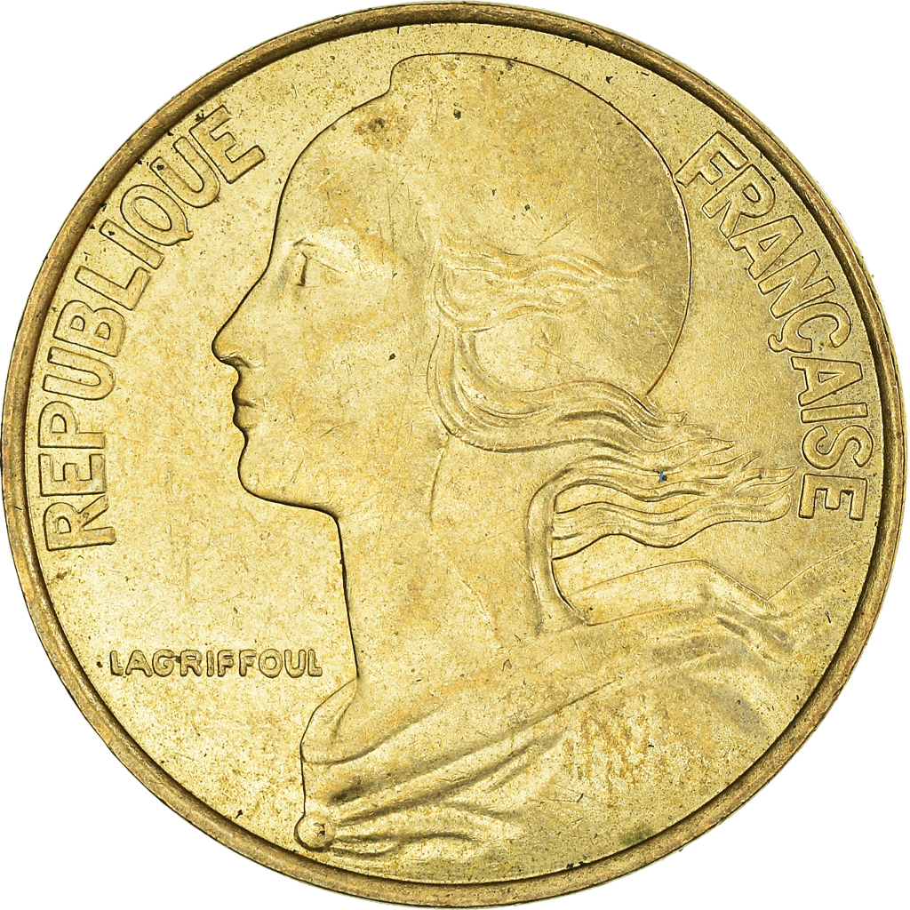 Moneda, Francia, 20 Centimes, 1996
