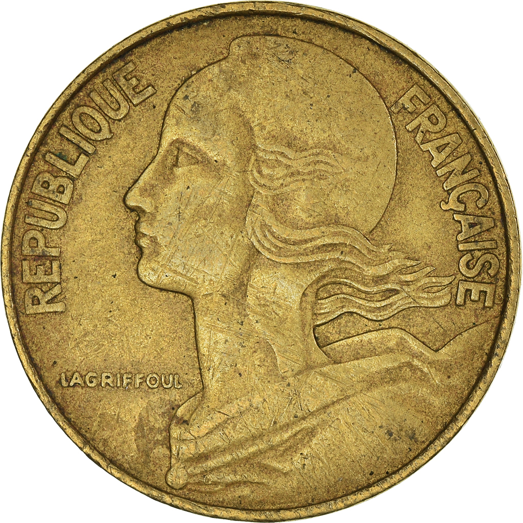 Moneda, Francia, 20 Centimes, 1970