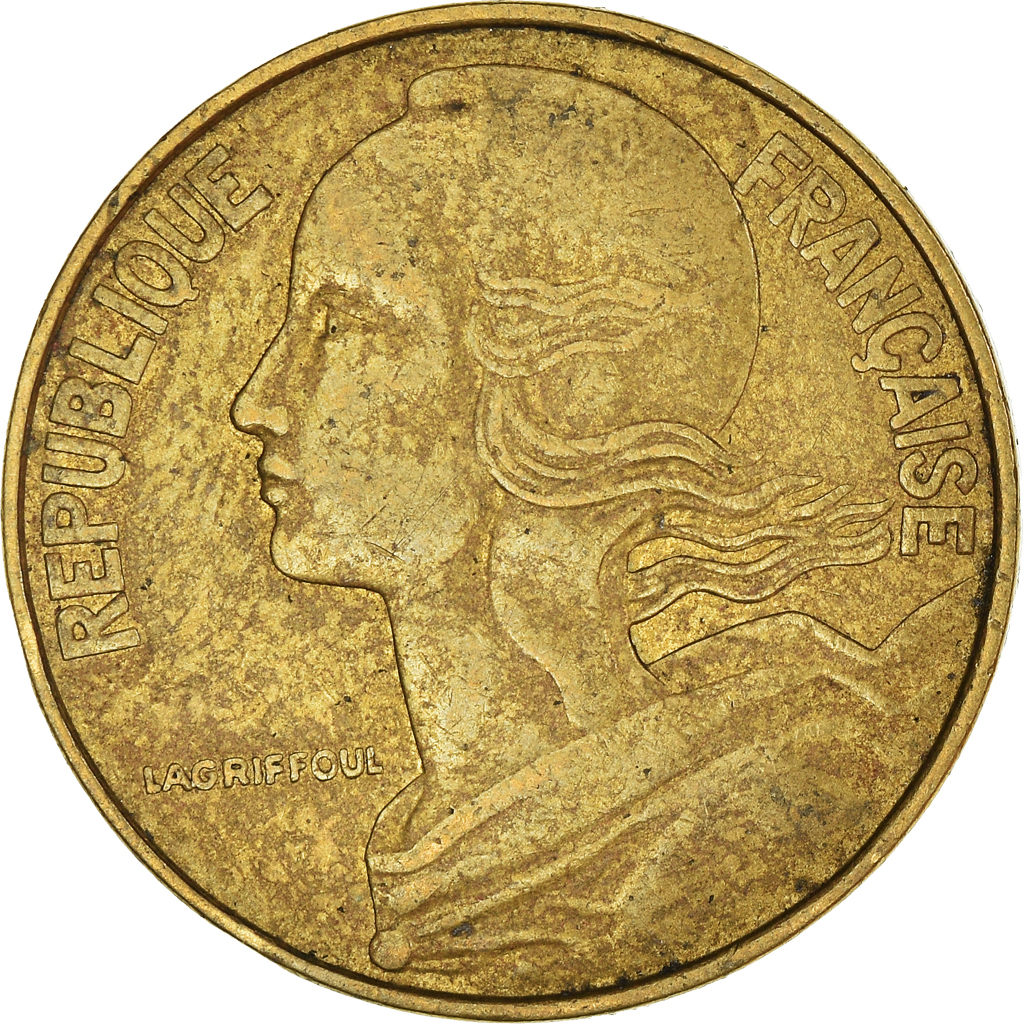 Moneda, Francia, 20 Centimes, 1973