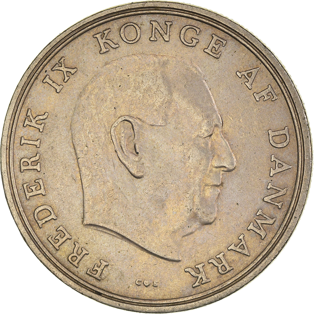 Moneda, Dinamarca, 5 Kroner, 1967