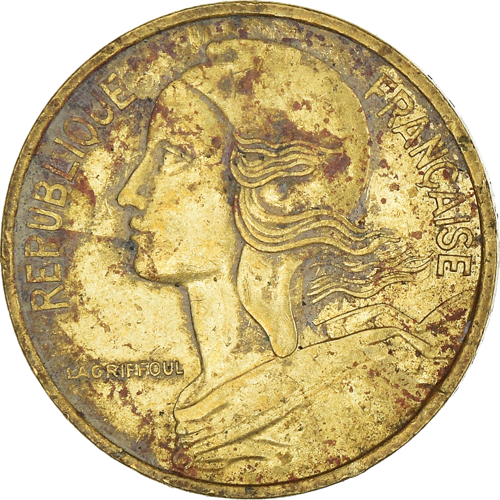 Moneda, Francia, 5 Centimes, 1986