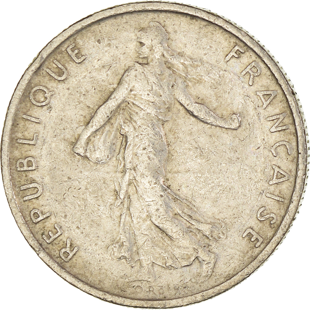 Moneda, Francia, 1/2 Franc, 1966