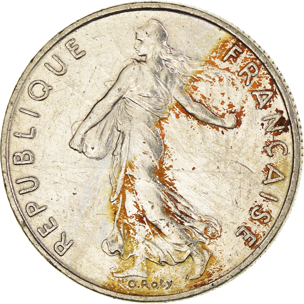 Moneda, Francia, 1/2 Franc, 2000