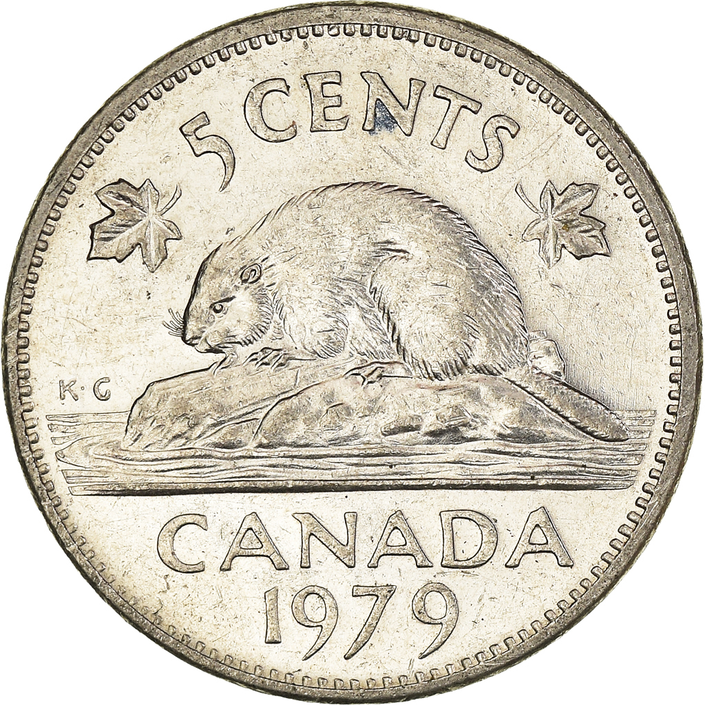 Moneda, Canadá, 5 Cents, 1979