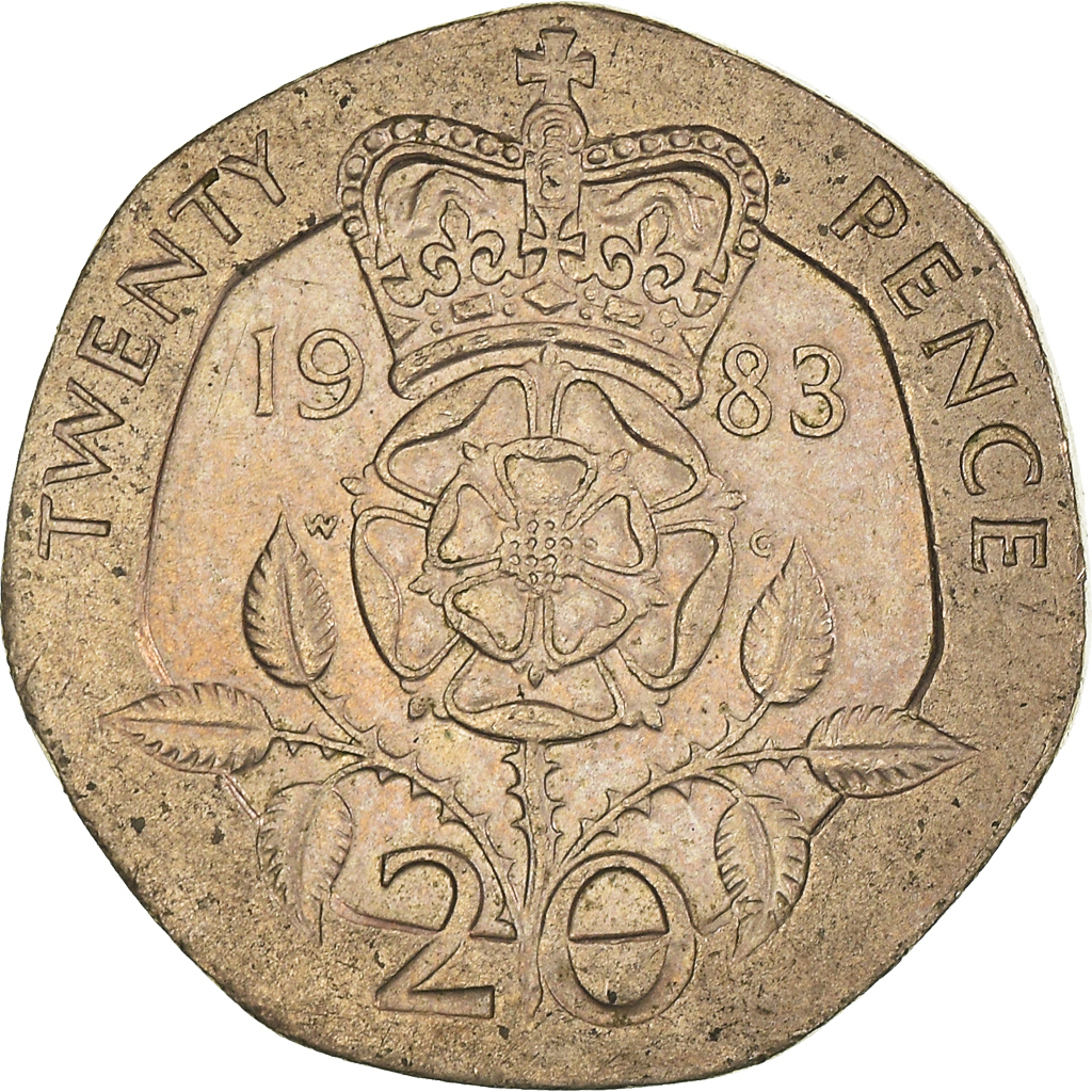 Moneda, Gran Bretaña, 20 Pence, 1983