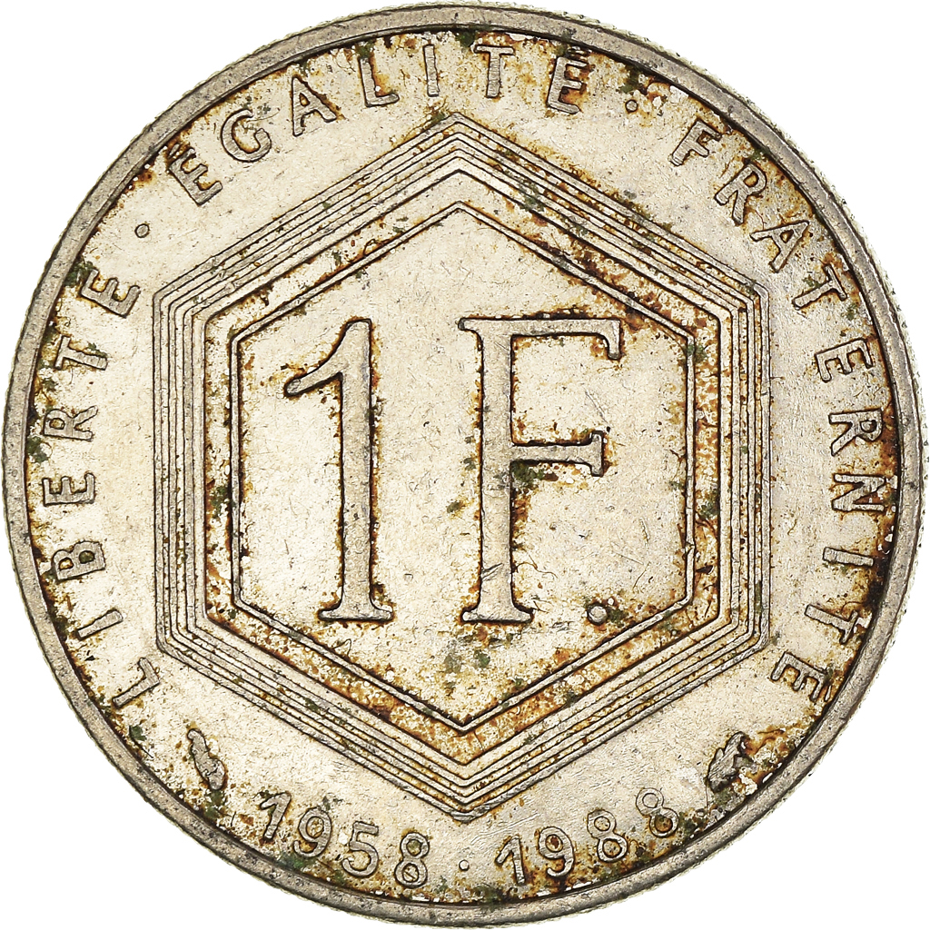 Moneda, Francia, Franc, 1988