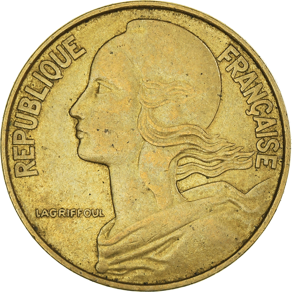 Moneda, Francia, 20 Centimes, 1971