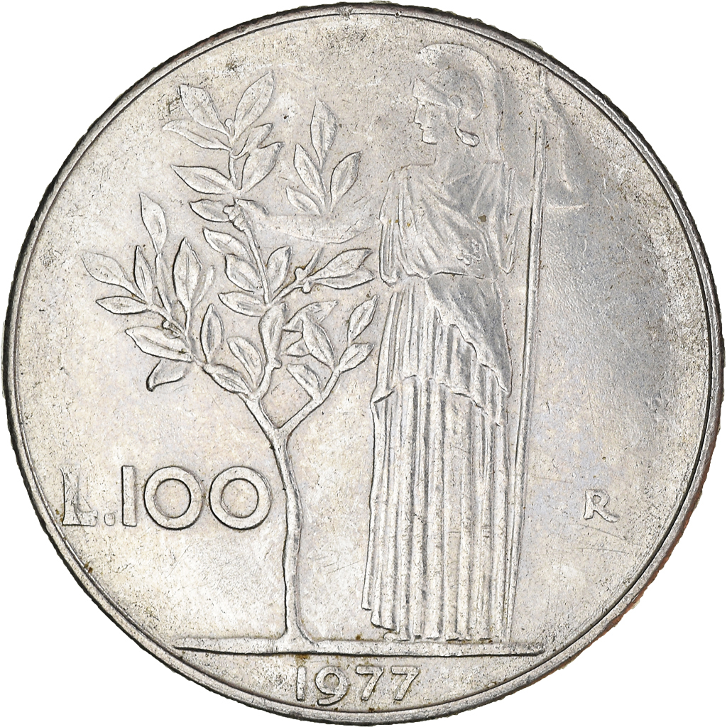 Moneda, Italia, 100 Lire, 1977