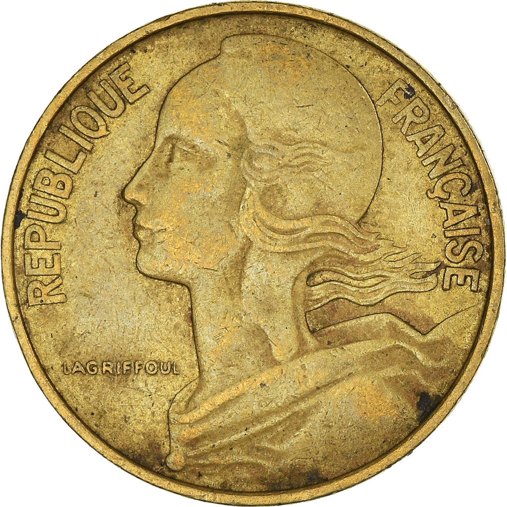 Moneda, Francia, 10 Centimes, 1972