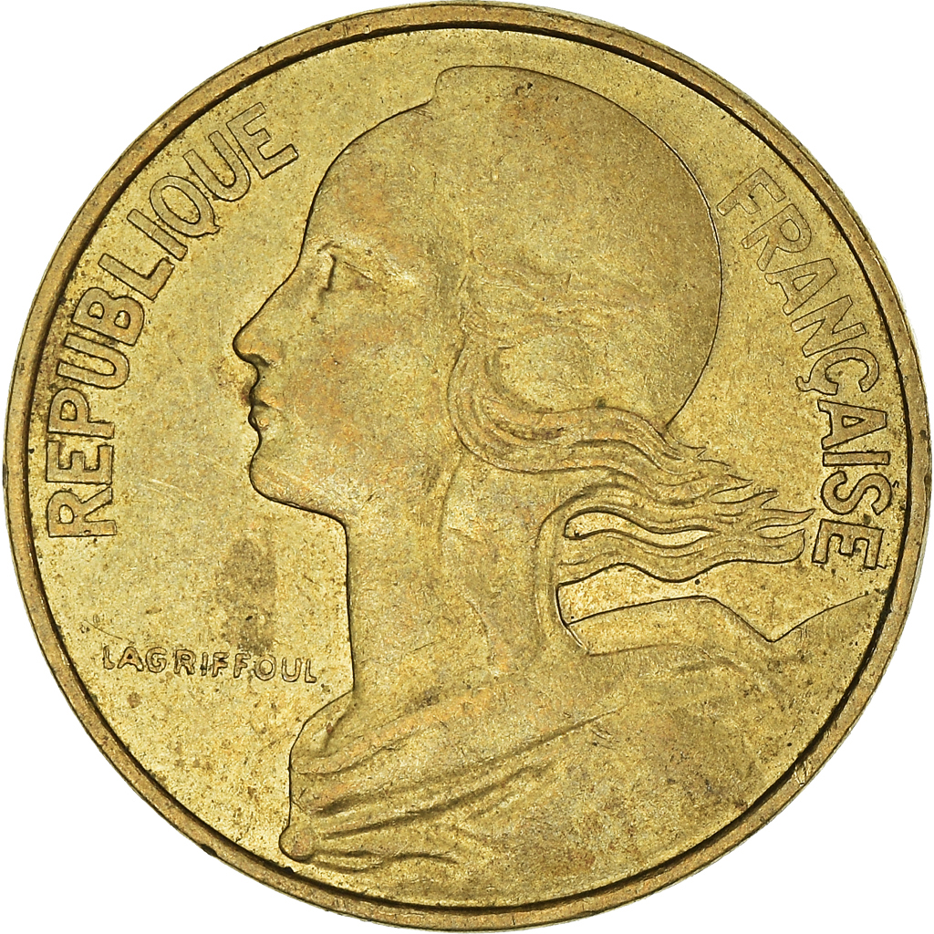 Moneda, Francia, 10 Centimes, 1982