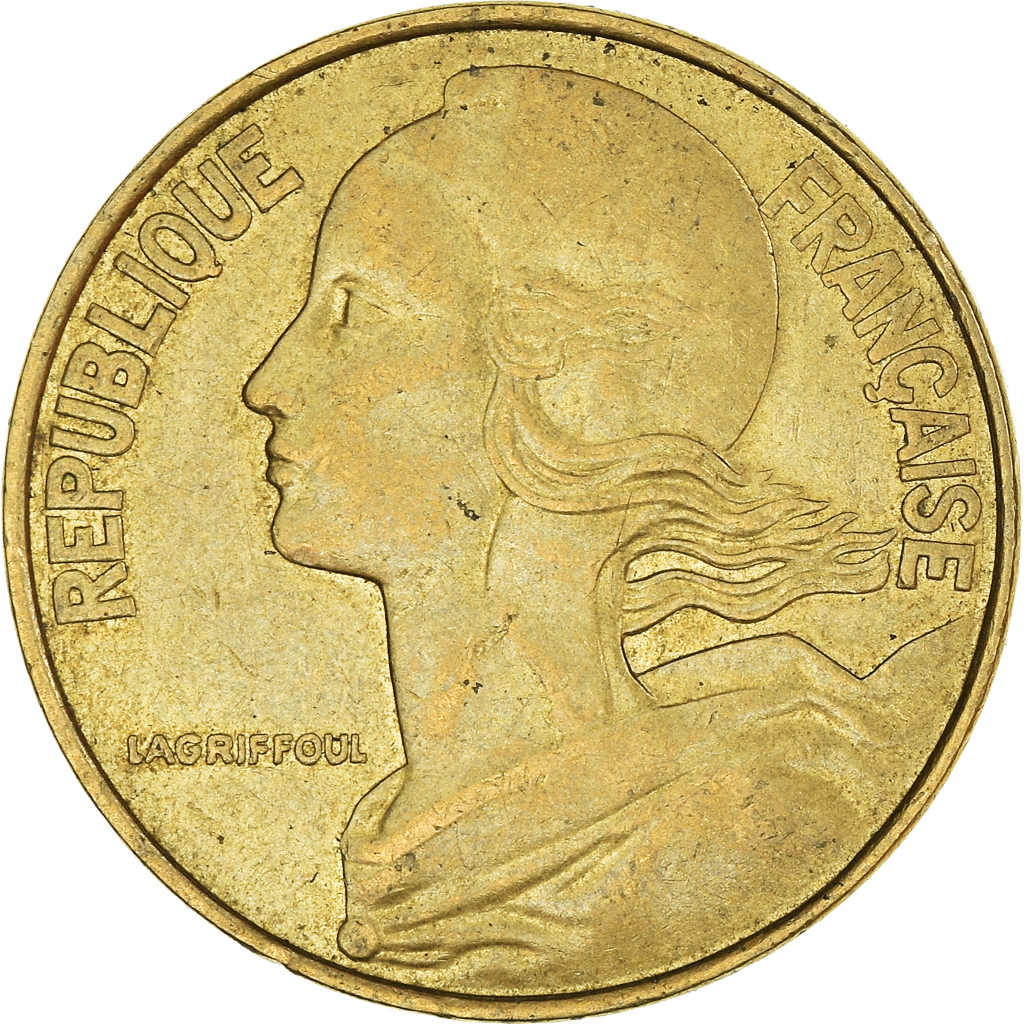 Moneda, Francia, 20 Centimes, 1981