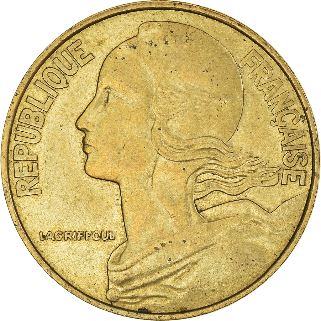 Moneda, Francia, 20 Centimes, 1983