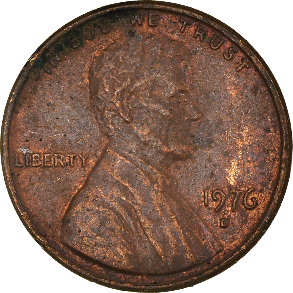 Moneda, Estados Unidos, Cent, 1976