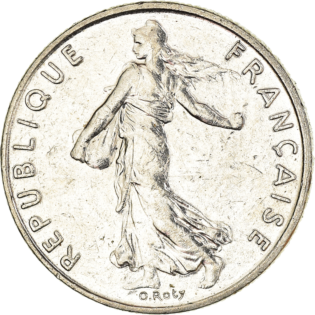 Moneda, Francia, 1/2 Franc, 1995