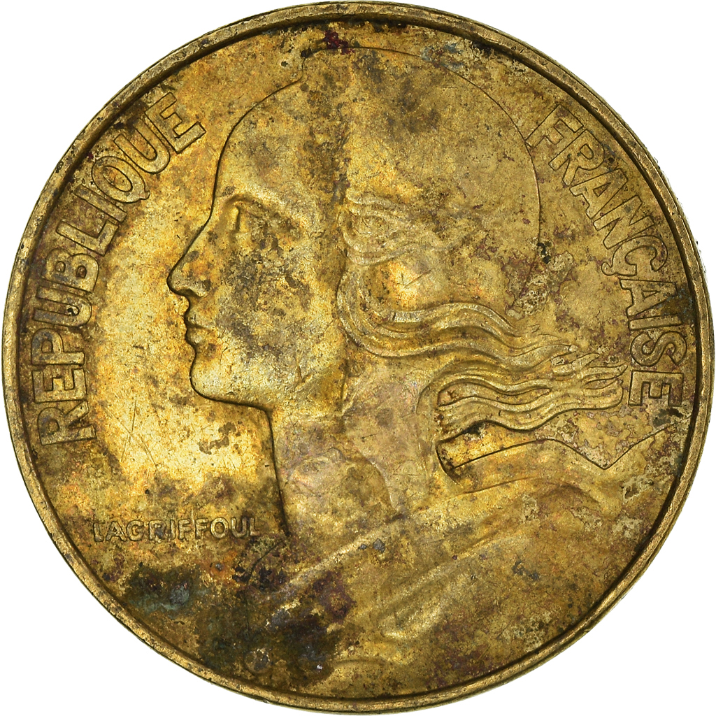 Moneda, Francia, 20 Centimes, 1978