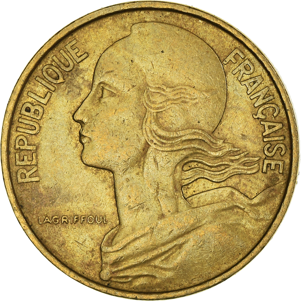Moneda, Francia, 10 Centimes, 1968