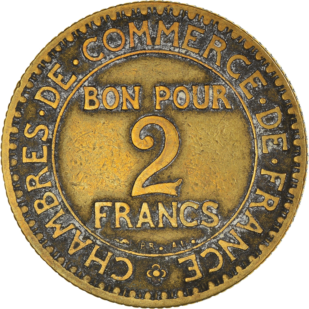 Moneda, Francia, 2 Francs, 1922