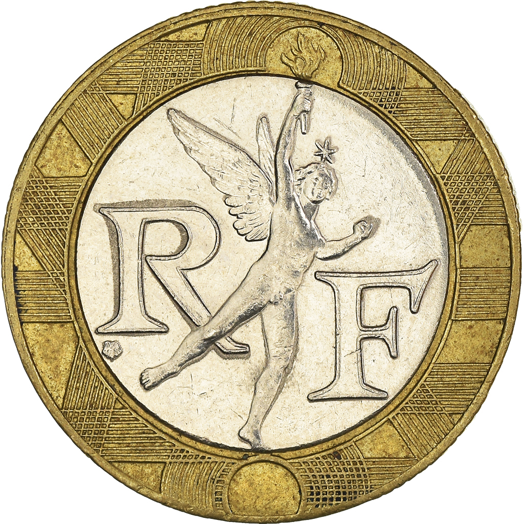 Moneda, Francia, 10 Francs, 1988