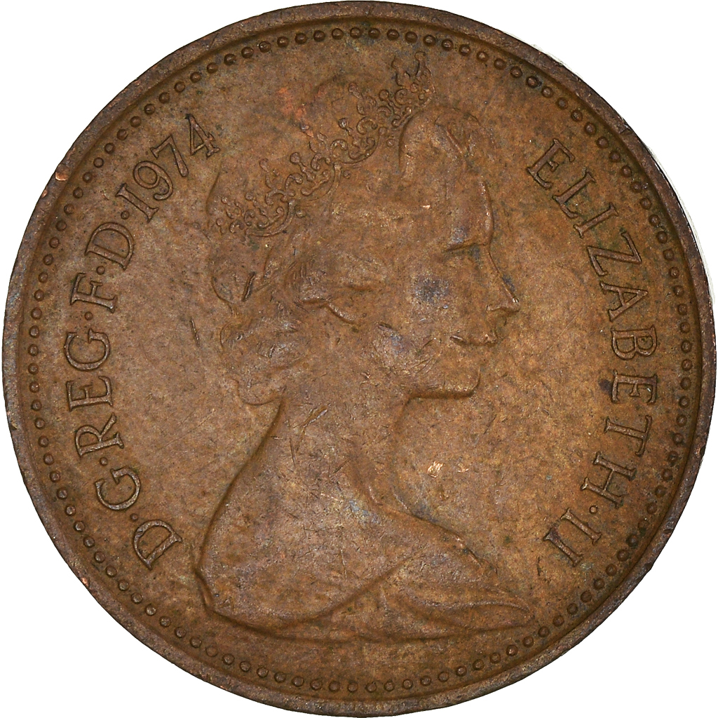 Moneda, Gran Bretaña, New Penny, 1974