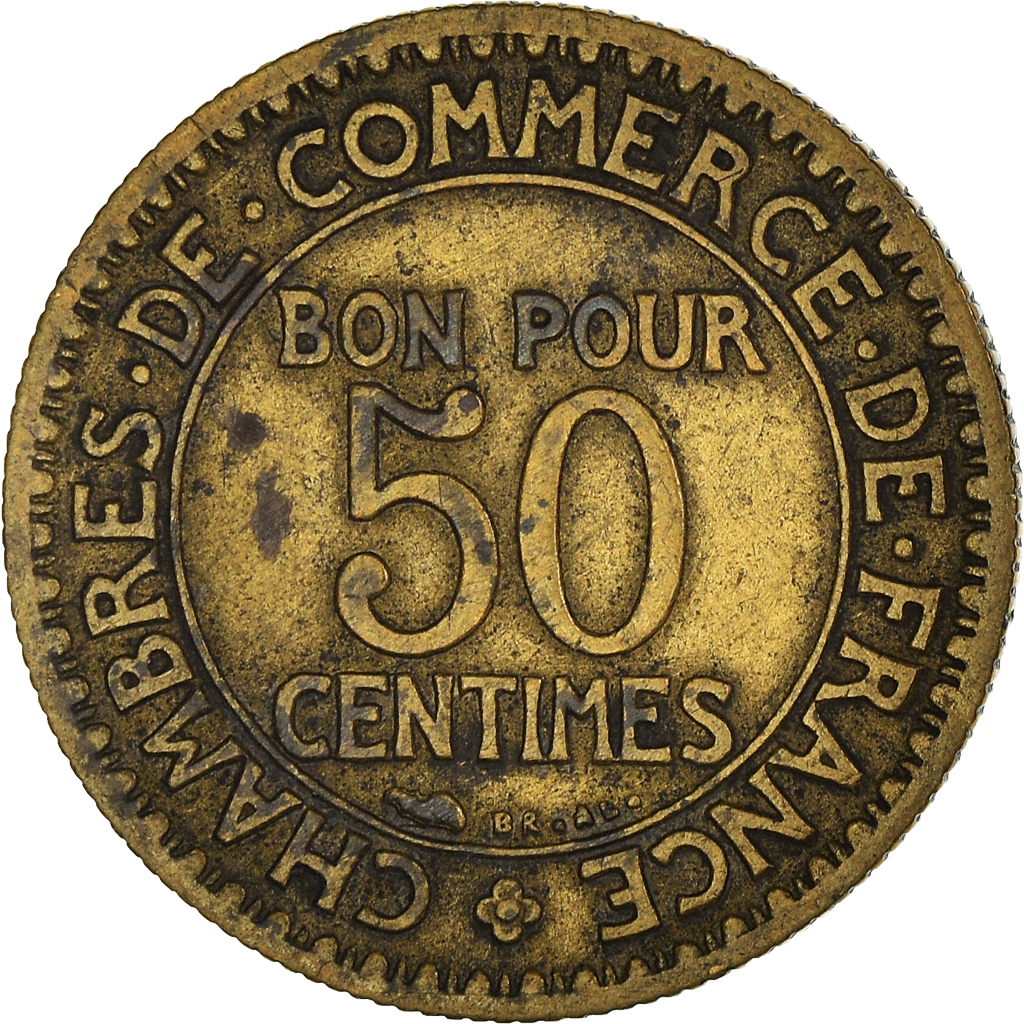 Moneda, Francia, 50 Centimes, 1923