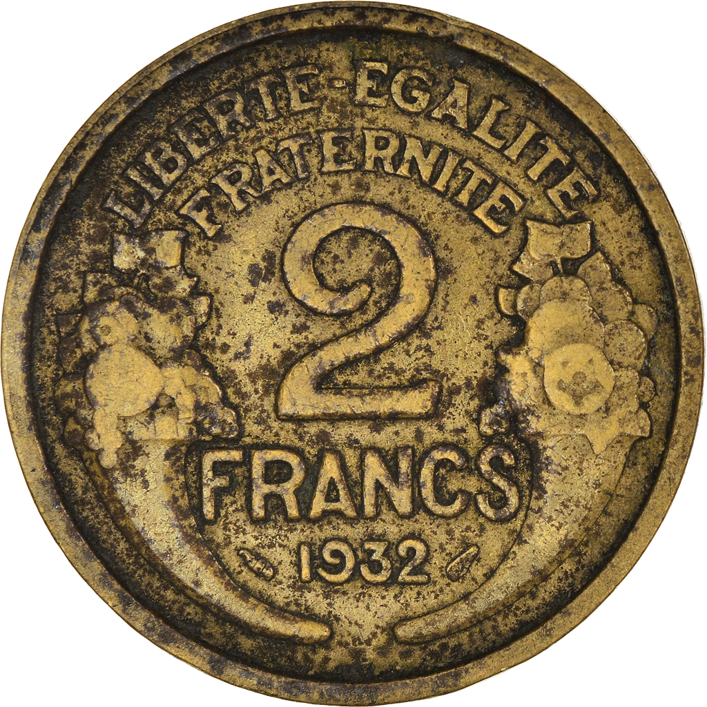 Moneda, Francia, 2 Francs, 1932