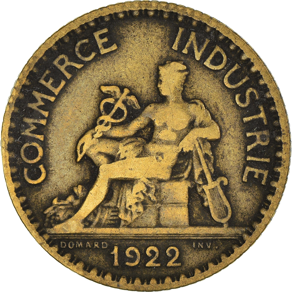 Moneda, Francia, Franc, 1922