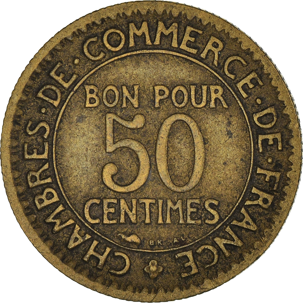 Moneda, Francia, 50 Centimes, 1926