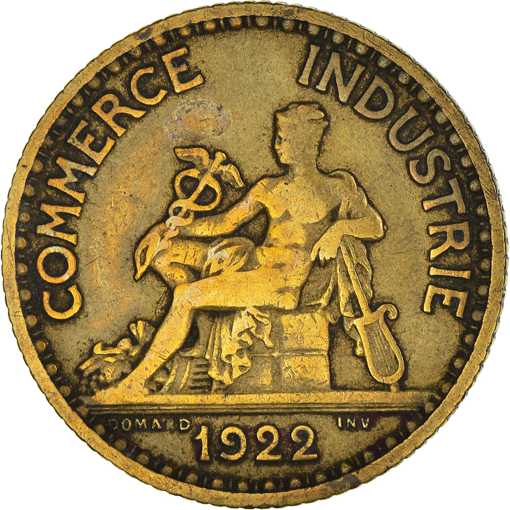 Moneda, Francia, Franc, 1922