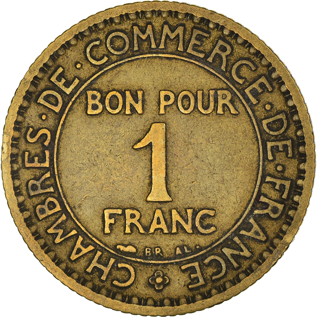 Moneda, Francia, Franc, 1922