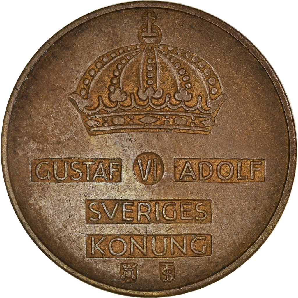 Moneda, Suecia, 5 Öre, 1960