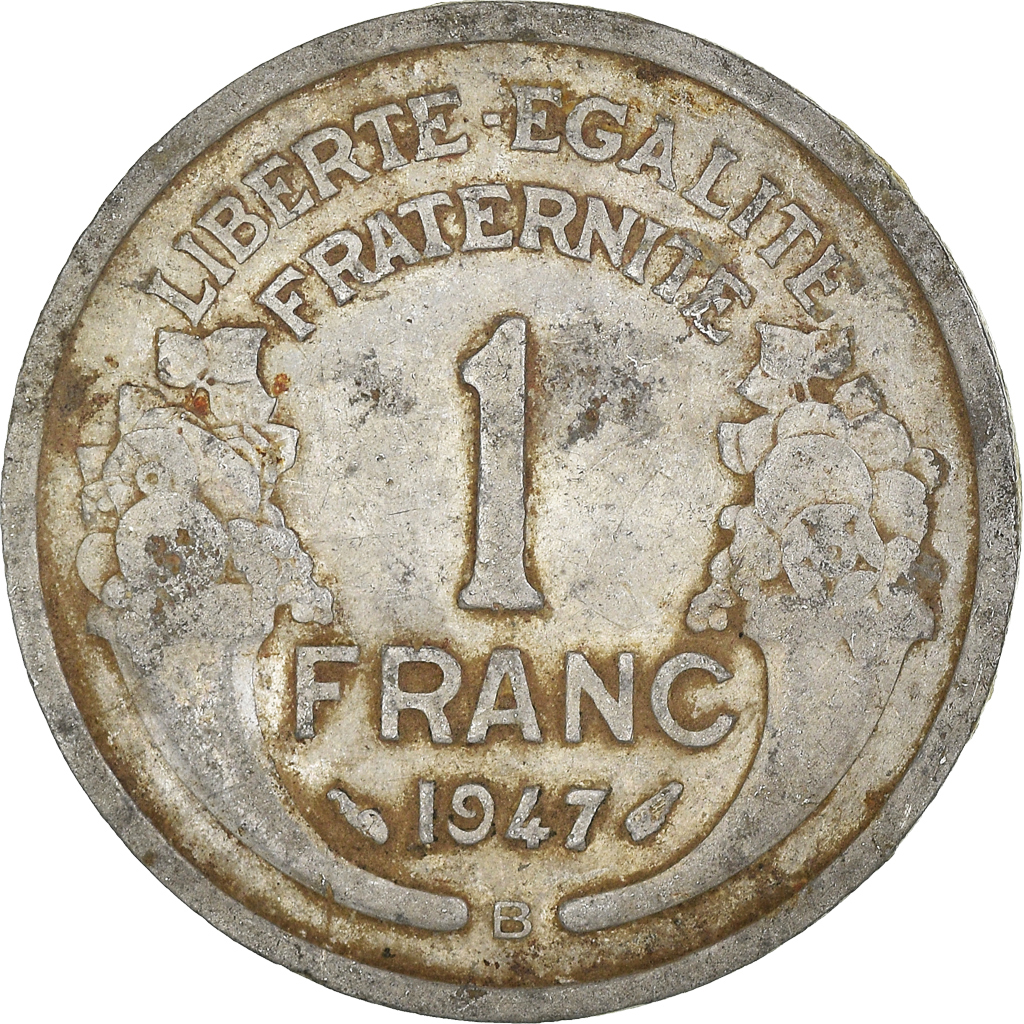 Moneda, Francia, Franc, 1947