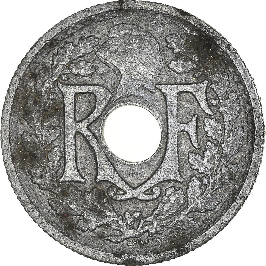 Moneda, Francia, 10 Centimes, 1945