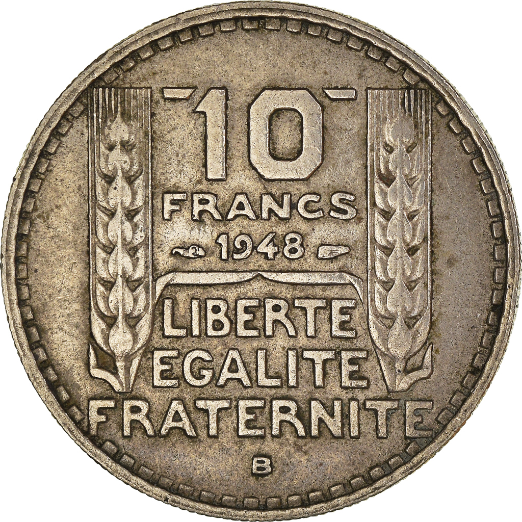 Moneda, Francia, 10 Francs, 1948