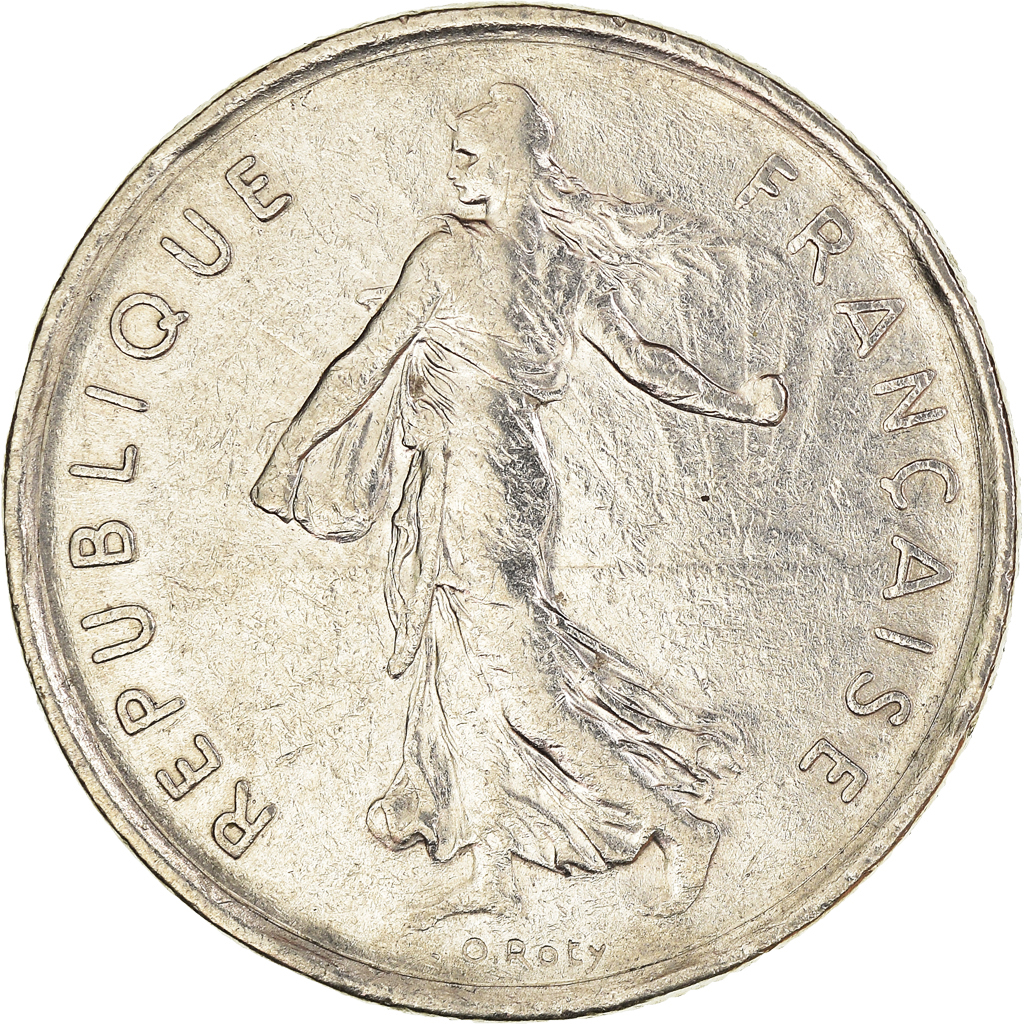 Moneda, Francia, 5 Francs, 1971