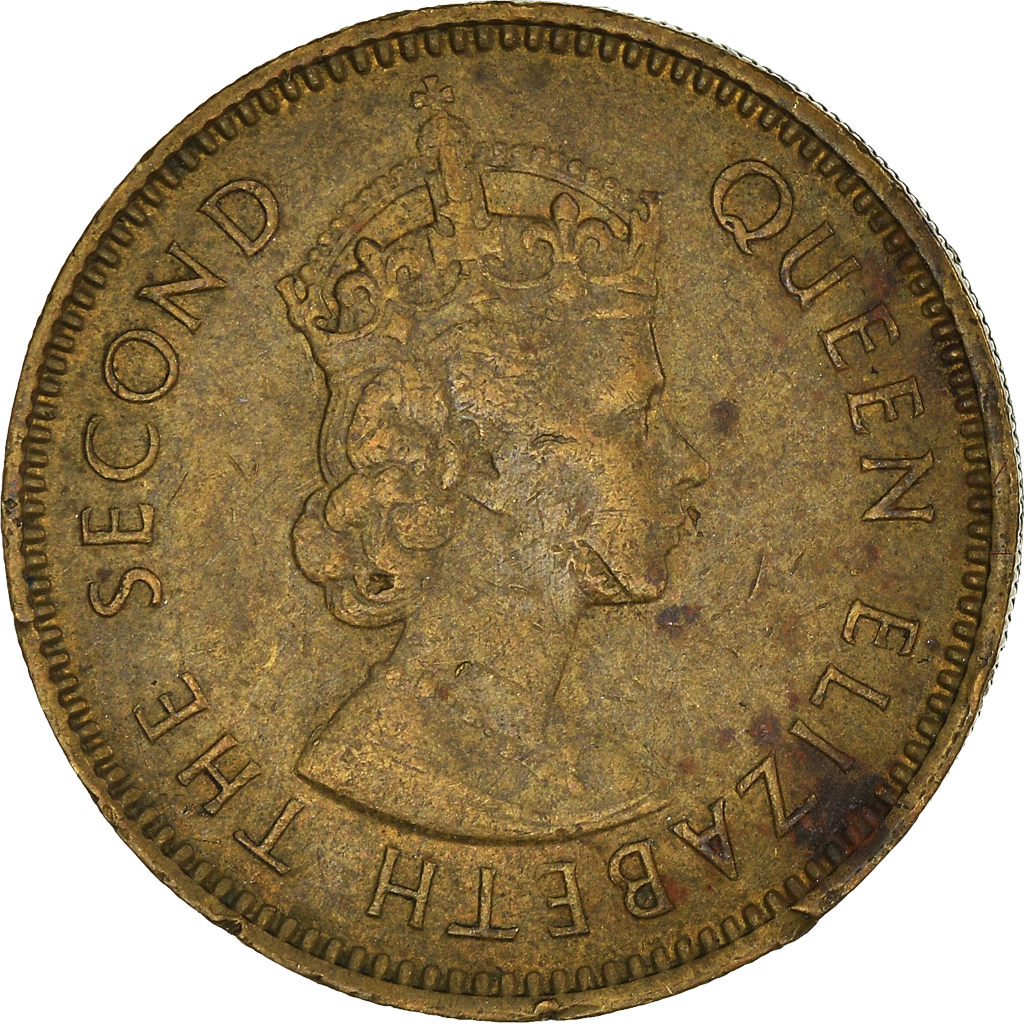 Moneda, Hong Kong, 10 Cents, 1968