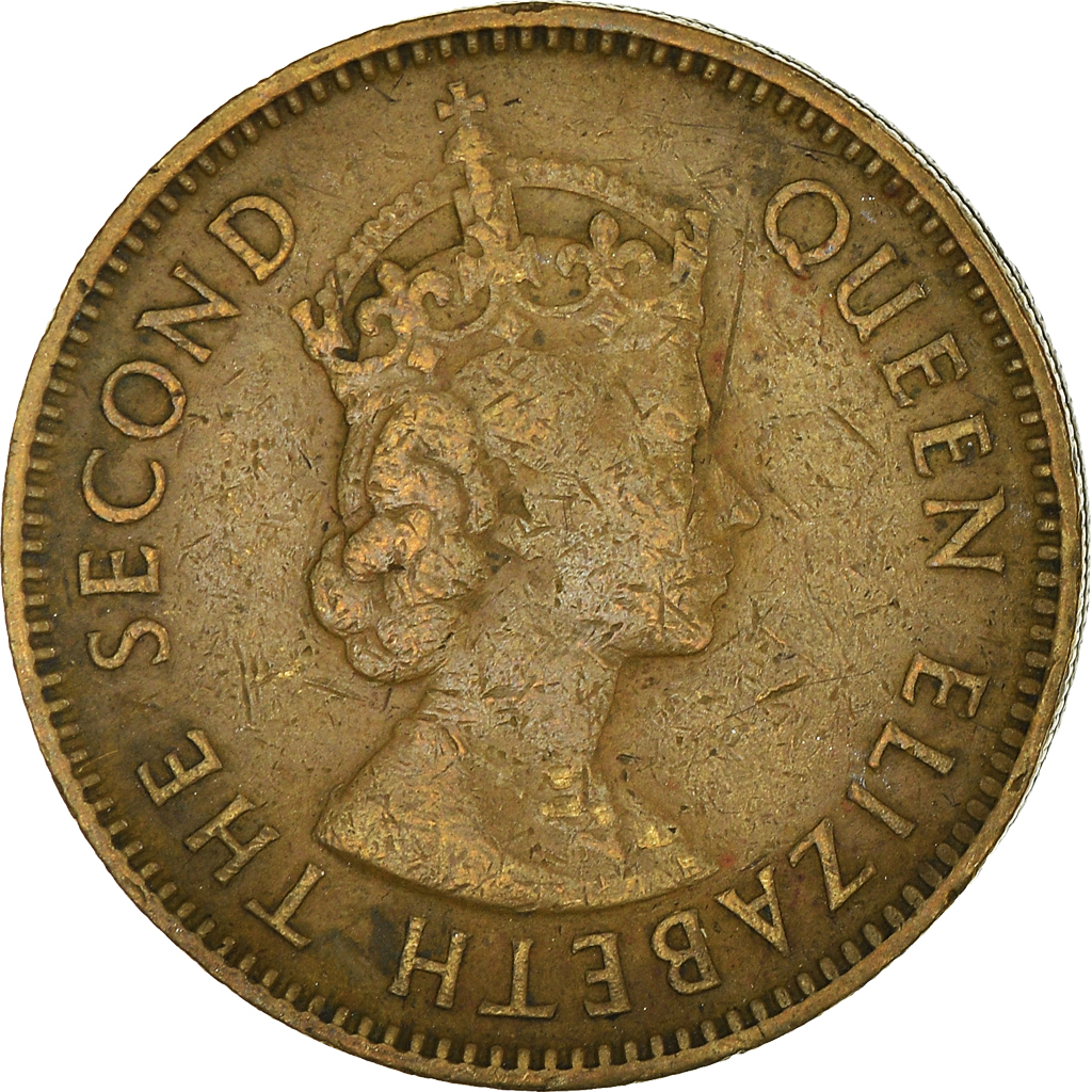 Moneda, Hong Kong, 10 Cents, 1957