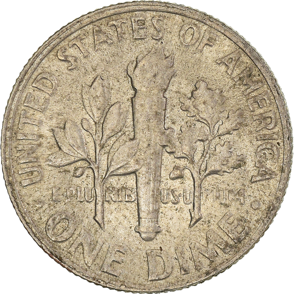 Moneda, Estados Unidos, Dime, 1967