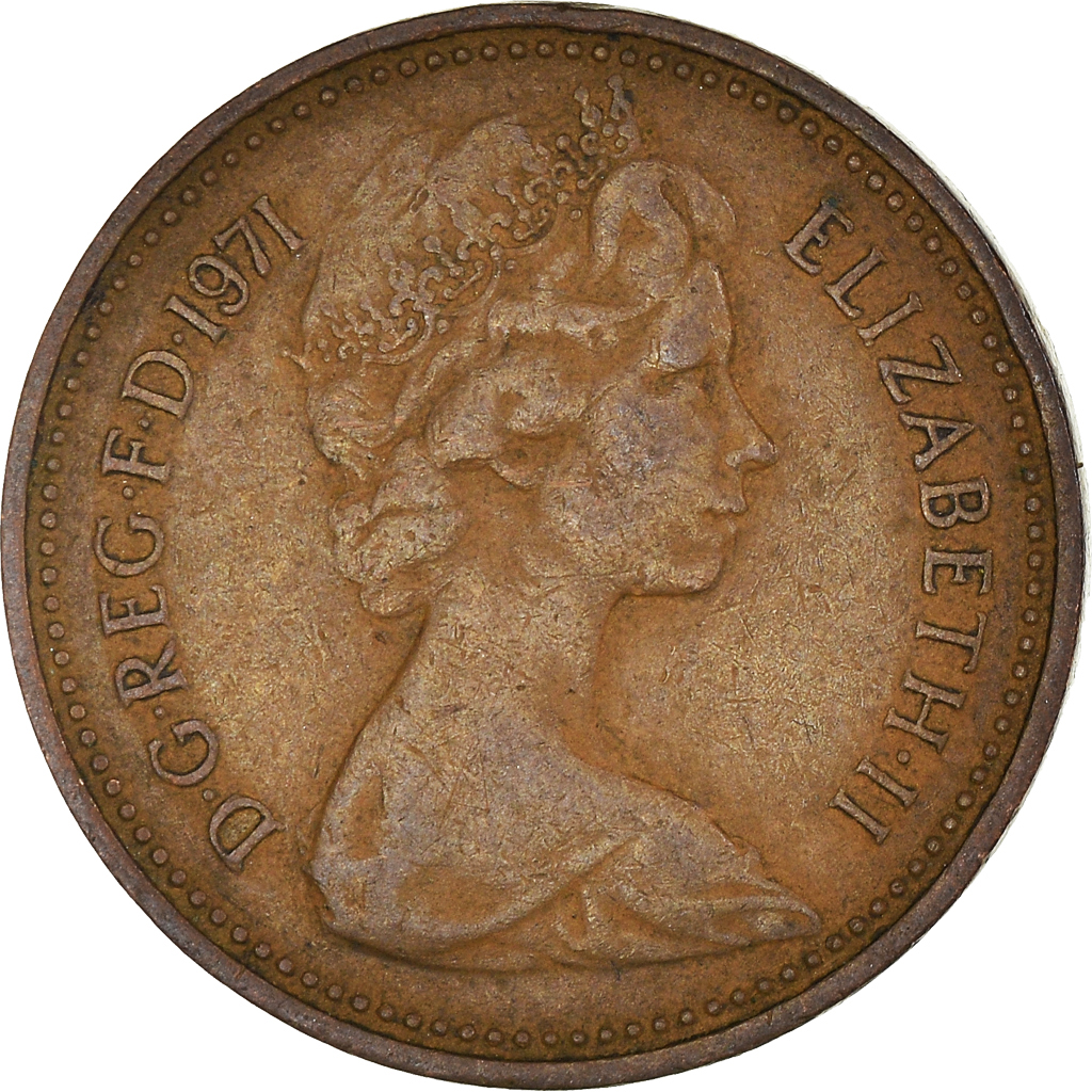 Moneda, Gran Bretaña, New Penny, 1971