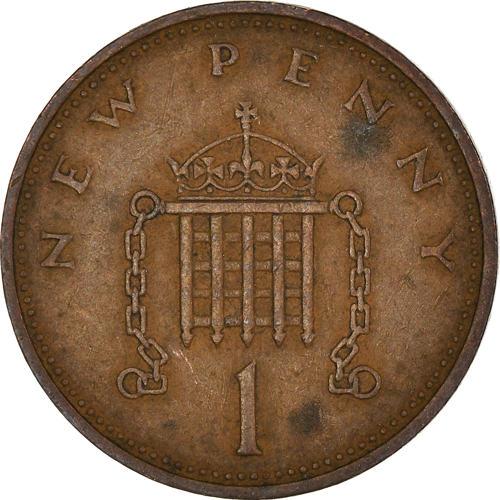Moneda, Gran Bretaña, New Penny, 1971