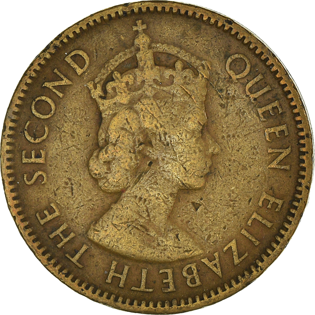 Moneda, Hong Kong, 10 Cents, 1957