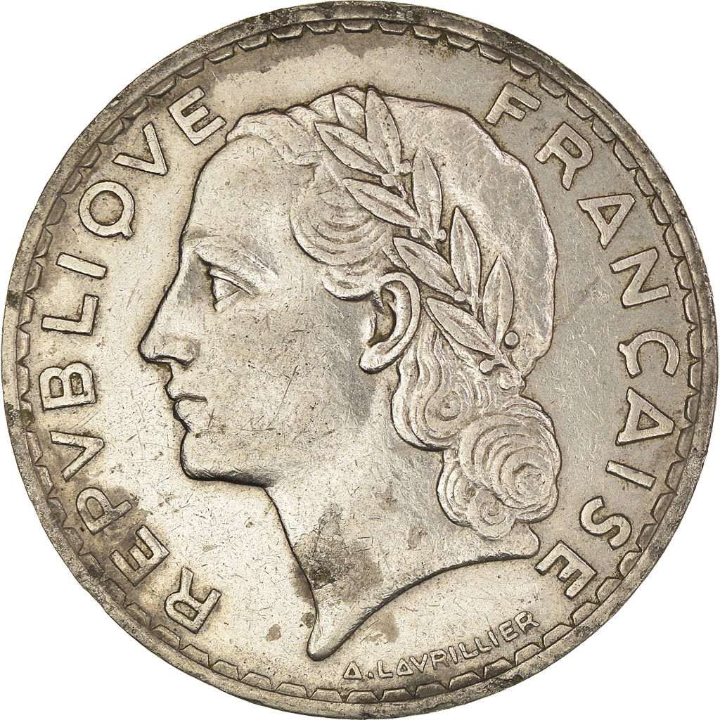 Moneda, Francia, 5 Francs, 1933