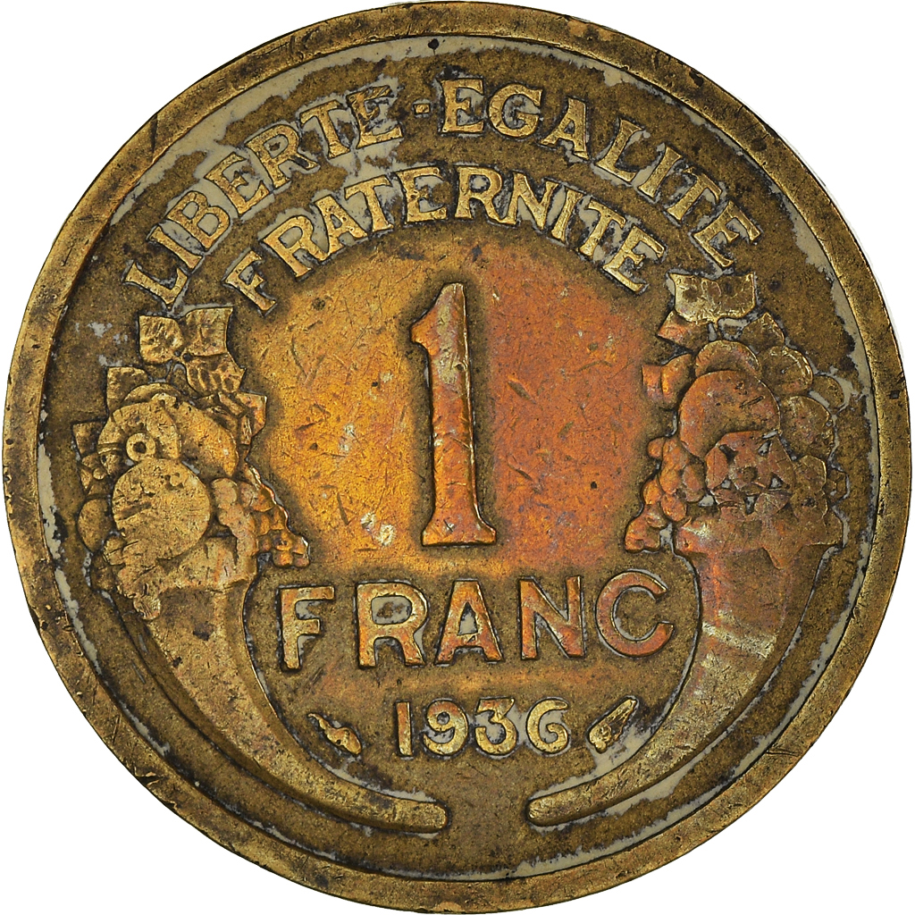 Moneda, Francia, Franc, 1936