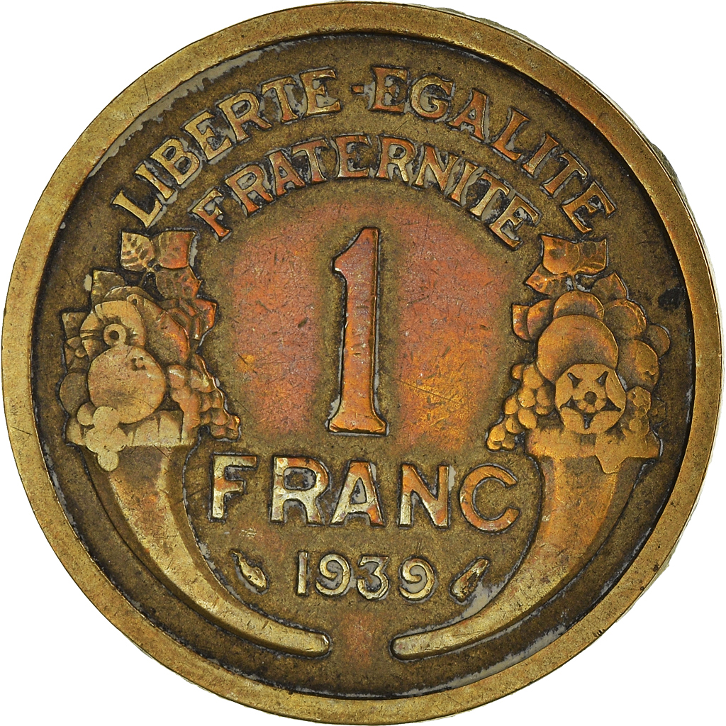 Moneda, Francia, Franc, 1939