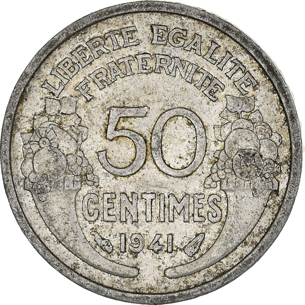 Moneda, Francia, 50 Centimes, 1941