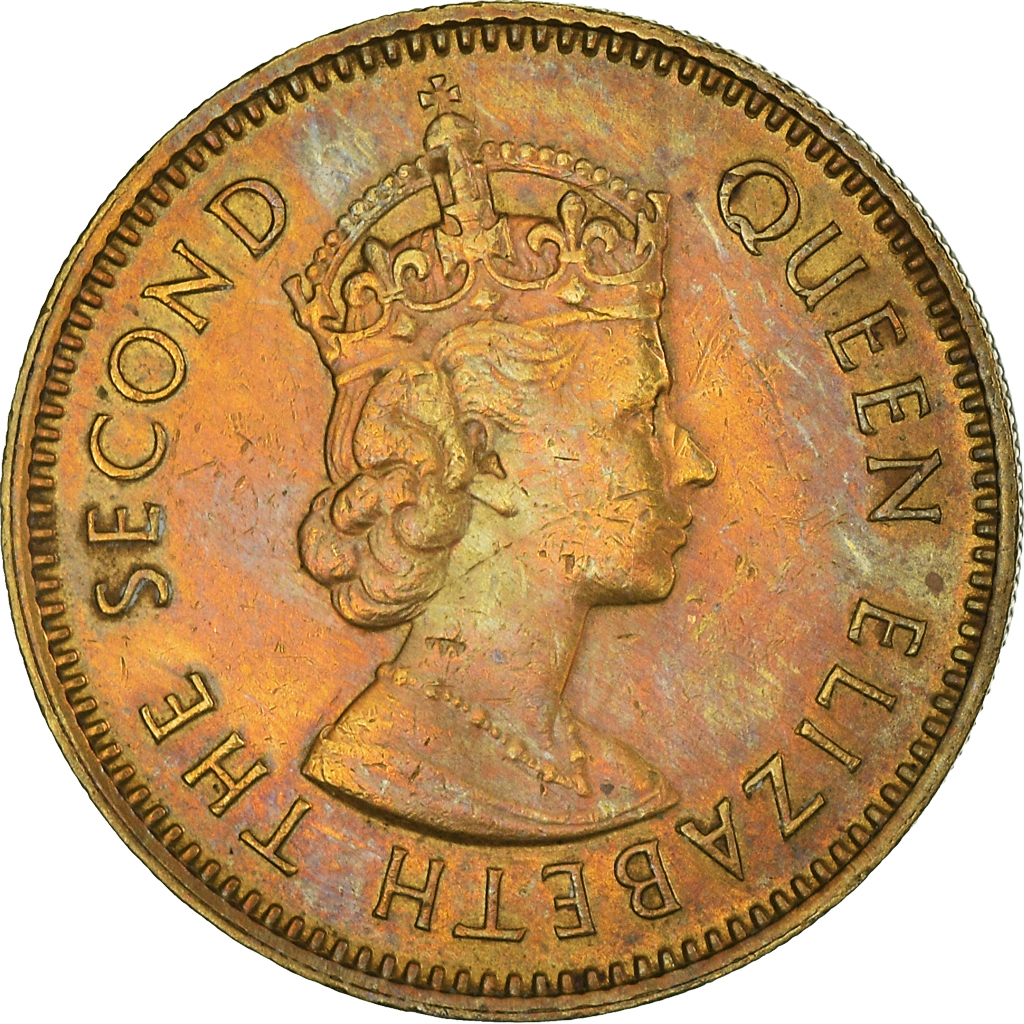 Moneda, Hong Kong, 10 Cents, 1968