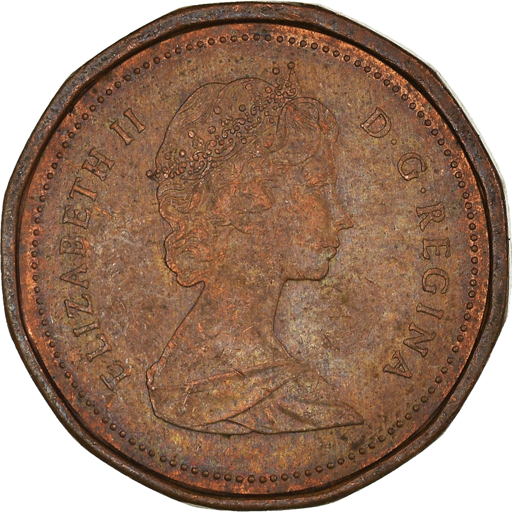 Moneda, Canadá, Cent, 1987