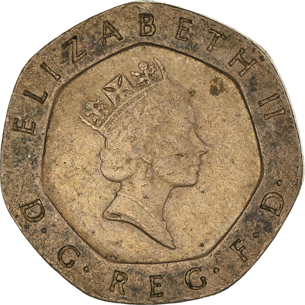 Moneda, Gran Bretaña, 20 Pence, 1987