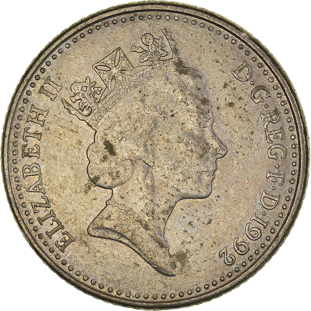Moneda, Gran Bretaña, 10 Pence, 1992
