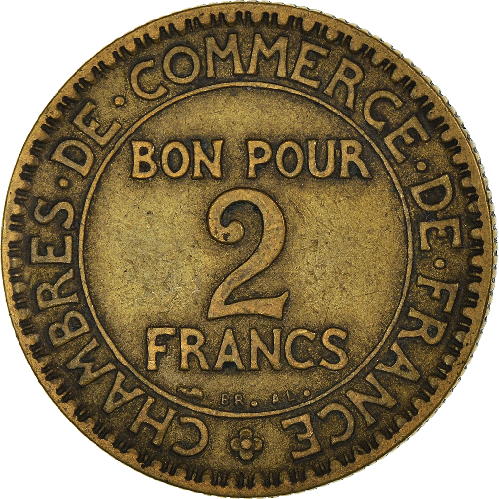 Moneda, Francia, 2 Francs, 1925